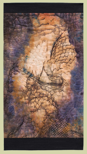 Image of quilt titled “Traces II” by Deborah Gregory 