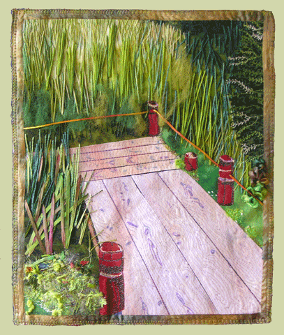 image of quilt titled "Garden Walkway" by Nicole McHale © 2008