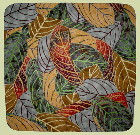 image of quilt titled "Fallen Leaves" by Marlene Schurr © 2008