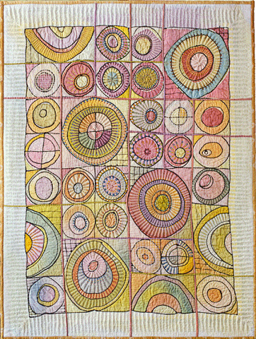 image of quilt titled "Millifiori IV" by Marianne Burr © 2006
