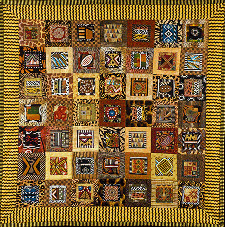 image of quilt titled "Two Worlds One Heart" by Catherine Hoesterey © 2006