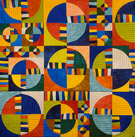 image of quilt titled "Irrational Exuberance" by Barbara Nepom © 2006