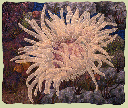 image of quilt titled "Moonglow Anemone" by Carla Stehr © 2006