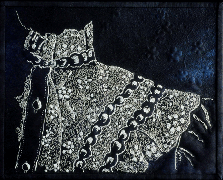 image of quilt titled "A Girl's Lace Blouse" by Cathy Erickson © 2007