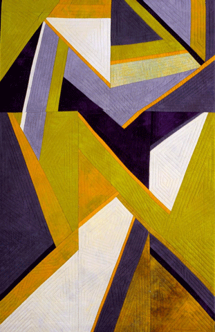 image of quilt titled "Junctions III" by Ellin Larimer © 2007