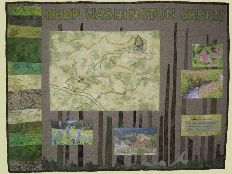 Image of "Trailhead" quilt by Barbara O'Steen