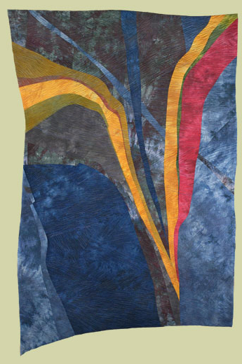 Image of quilt titled “Fracture” by Bonnie Bucknam 