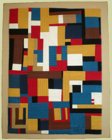 Image of quilt titled “Constructions 2” by Carol To 