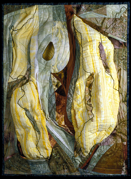 Image of quilt titled "Emerging" by Barbara O'Steen