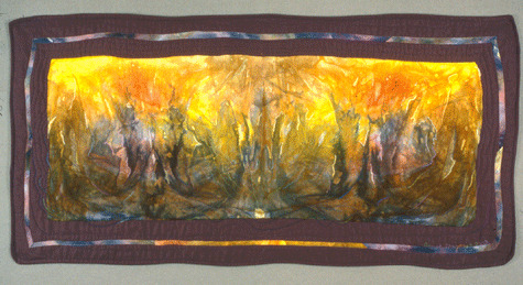 image of quilt titled "Rising" by Deborah Gregory