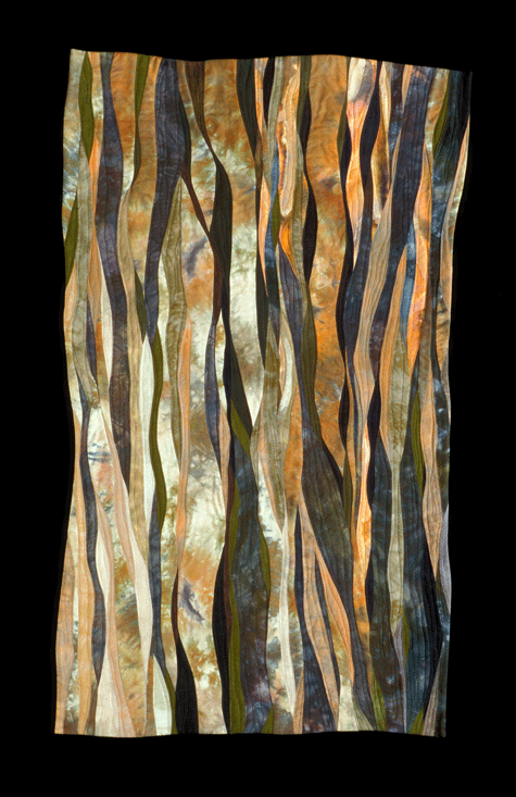 image of quilt titled "Forest Floor II" by Janet Kurjan