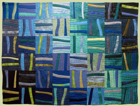 image of quilt titled "Lines I" by Gabrielle McIntosh © 2009