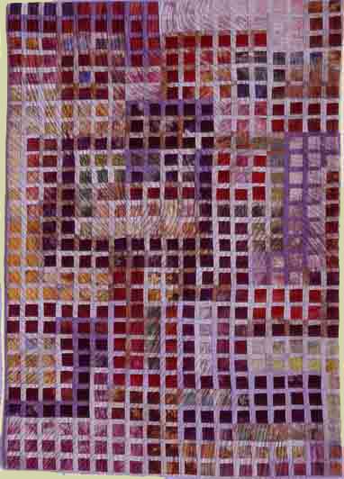 Image of "Overriding Currents" quilt by Louise Harris