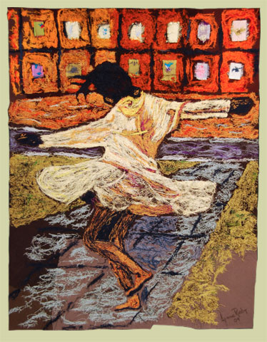 Image of quilt titled Twirl Girl by Lynne  Rigby