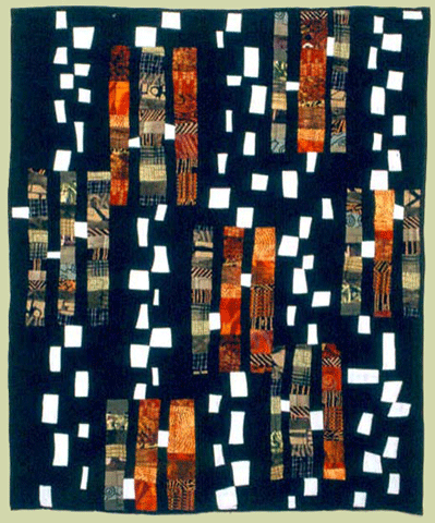 image of quilt titled "Stepping Stones" by Suzanne Rohner © 2001