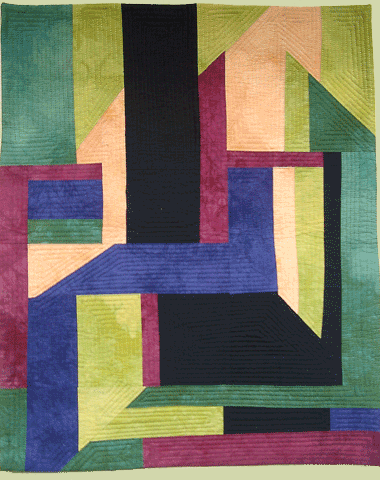 image of quilt titled "Structure" by Melisse Laing © 2008