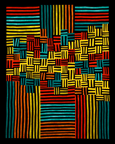 image of quilt titled "Cross Purposes" by Barbara Nepom © 2008