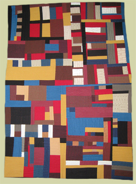  Image of quilt titled “Construction I" by Carol To 