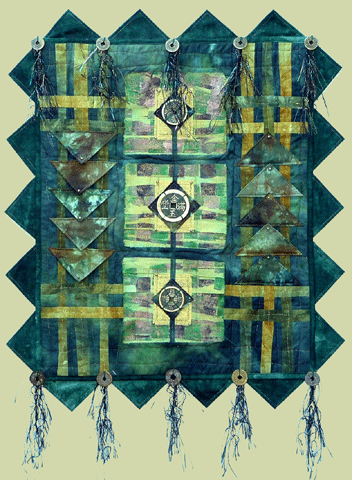 image of quilt titled "East Meets West" by Patty Hieb © 2002