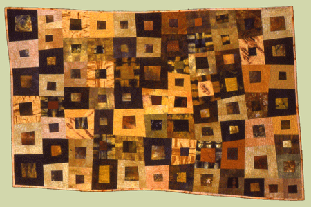 image of quilt titled "Fossil Bed" by Janet Kurjan © 2006