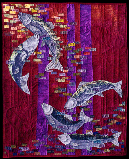 image of quilt titled "To Swim in the Light" by Gayle Bryan © 2005