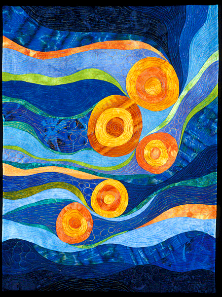 image of quilt titled "Flow I" by Darcy Faylor © 2005