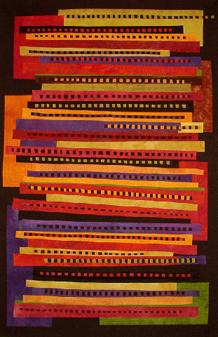 image of quilt titled "Linear Thinking" by Patty Hieb © 2005