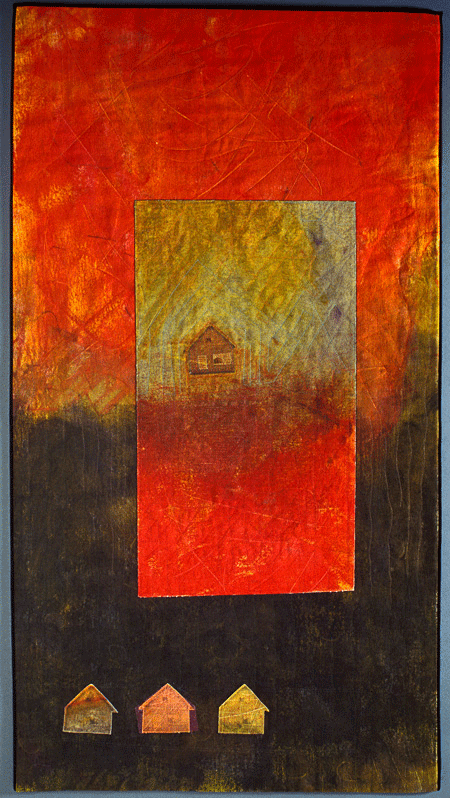 image of quilt titled "Small House, Big Yard" by Marie Jensen © 2005