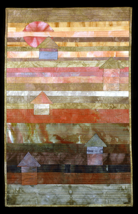 image of quilt titled "One World, One Village" by Deborah Gregory © 2005