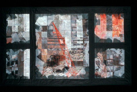 image of quilt titled "September View from an Apt." by Jill Scholtens