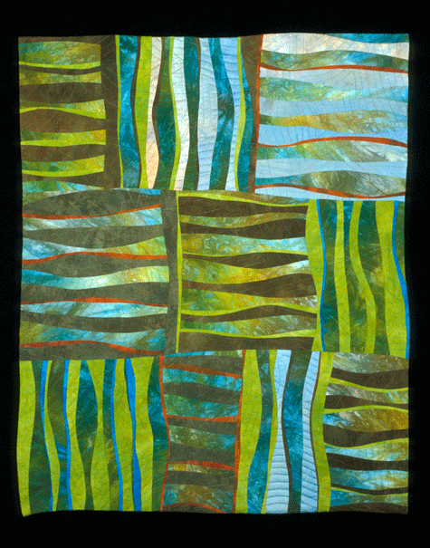 image of quilt titled "A River Runs Through It" by Janet Steadman
