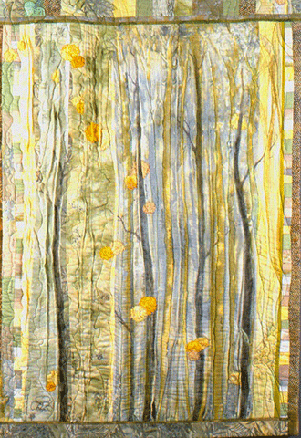 Image of quilt titled "Garden Sketch" by Barbara O'Steen