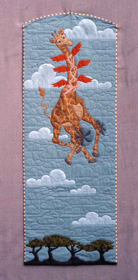 image of quilt titled "Imagination Takes Wing" by Gayle Bryan