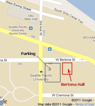 map for Bellevue Arts Museum and parking