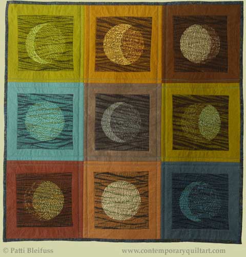 Image of "Luna" quilt by Patti Bleifuss.