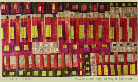Image of "Syncopation" quilt by Louise Harris.