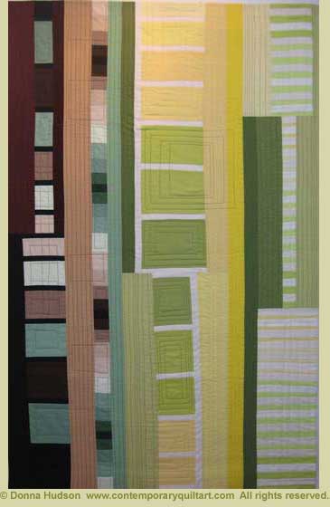 Image of "Innovate, Inaugurate, Initiate #1" quilt by Donna Hudson