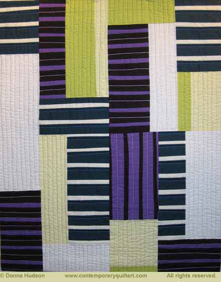 Image of "Innovate, Inaugurate, Initiate #2" quilt by Donna Hudson