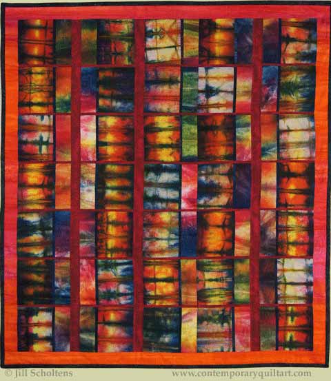 Image of "High Voltage" quilt by Jill Scholtens.