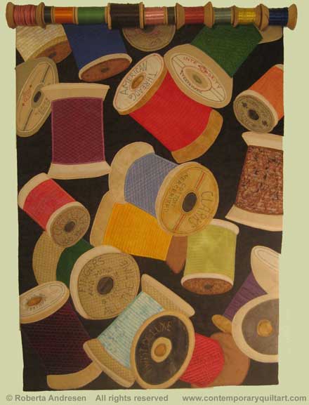 Image of "Spools" quilt by Roberta Andresen