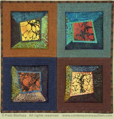 Image of "Expanding Universe" quilt by Patti Bleifuss