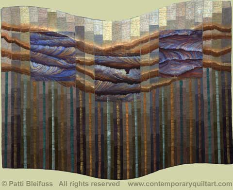 Image of "Gathering Storm" quilt by Patti Bleifuss