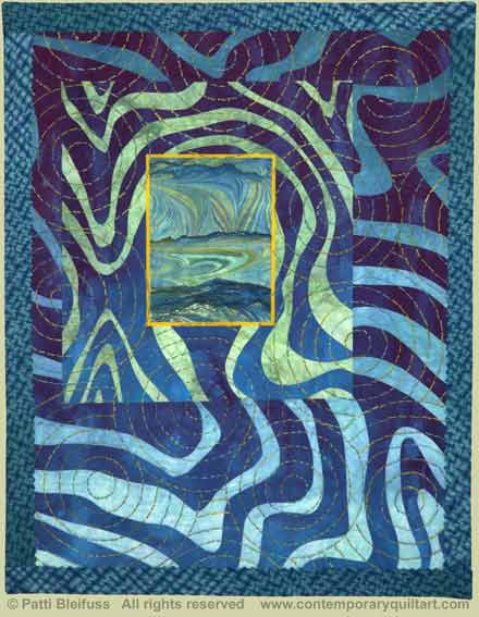 Image of "Water World" quilt by Patti Bleifuss