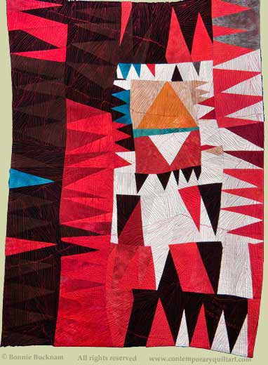 Image of "Mirage" quilt by Bonnie Bucknam, show juror