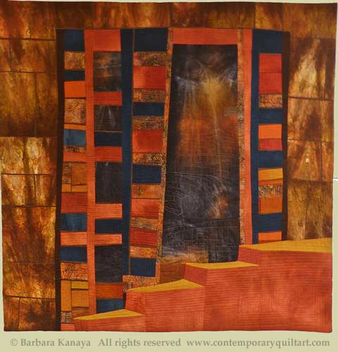 Image of "Step into Time--Machu Pichu" quilt by Barbara Kanaya