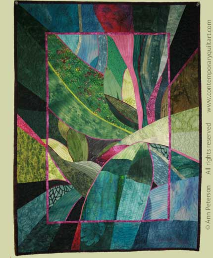 Image of "Leaf Study - 1" quilt by Ann Peterson