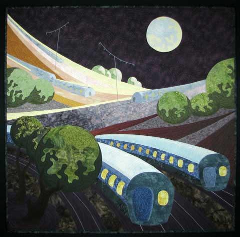 Image of "Railway" quilt by Maria Michurina
