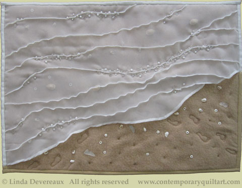 Image of "Pearly Shells and Tiny Bubbles" quilt by Linda Devereaux
