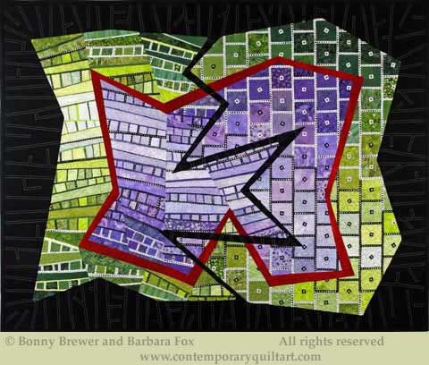 Image of "Co-Motion" quilt by Barbara Fox and Bonny Brewer