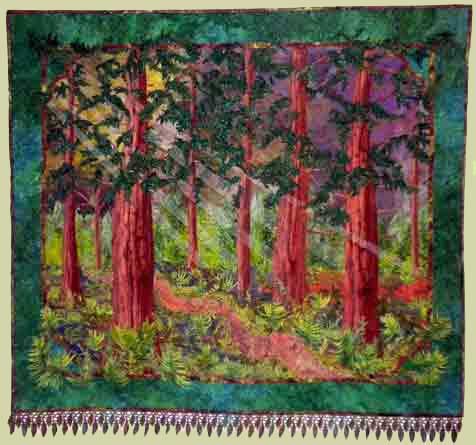 Image of "Fantasy Forest" quilt by Joyce Becker